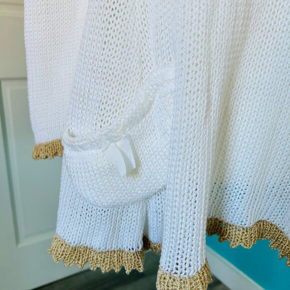 Elisabeth Delaunay Mesh Sweater Tunic (size M) - Picture 3 of 12